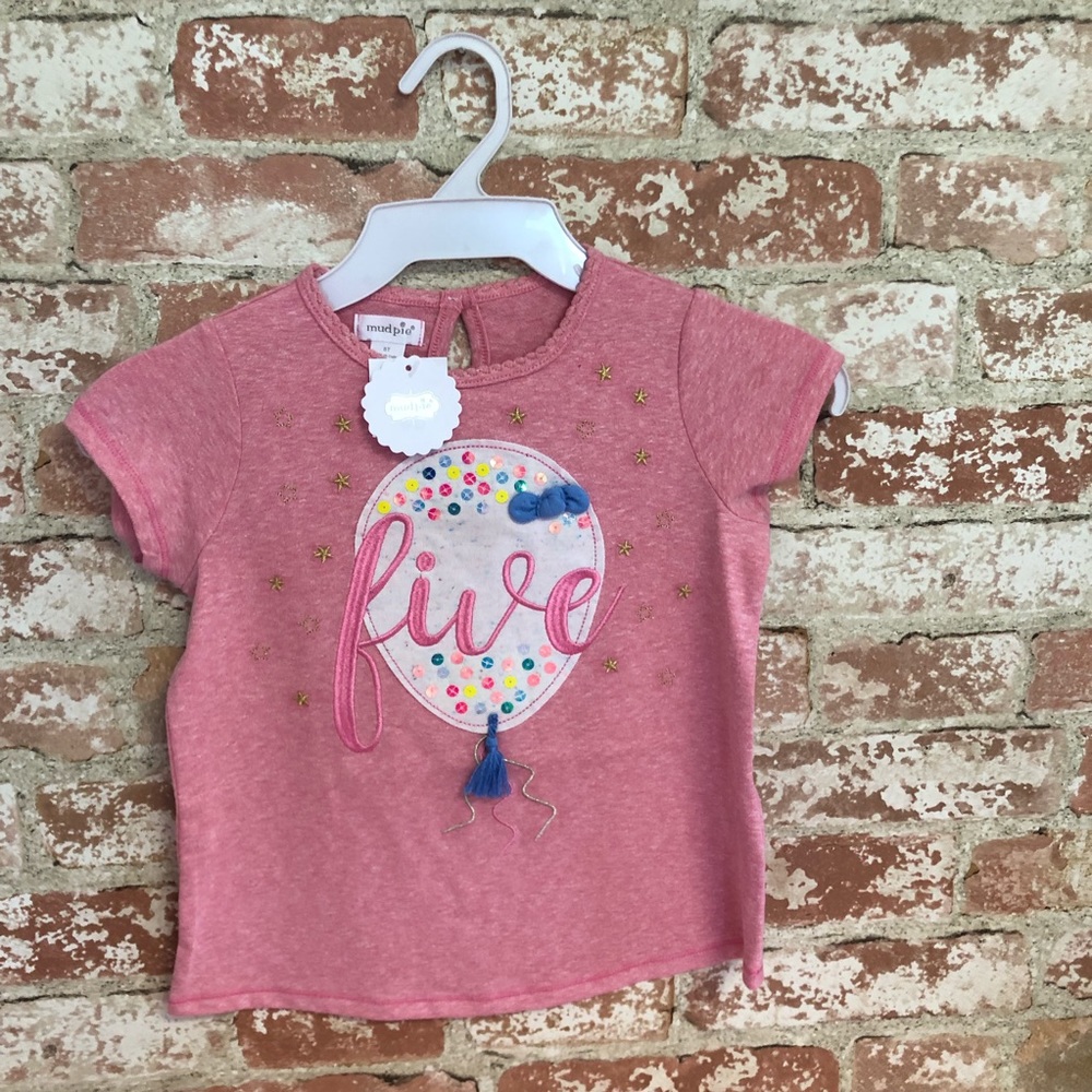 NWT five birthday tee